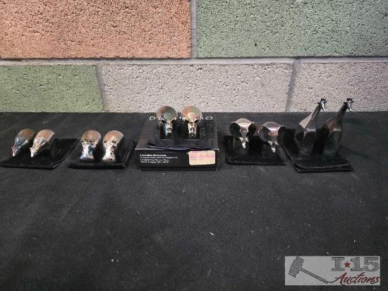 (10) Dansk Zoo Silver Plated Paperweights