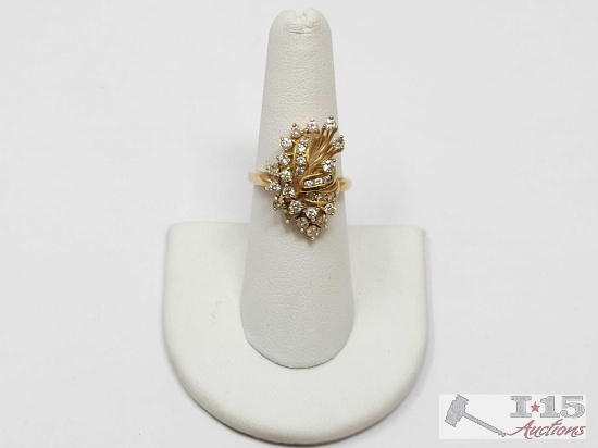 14k Diamond Ring, 5g