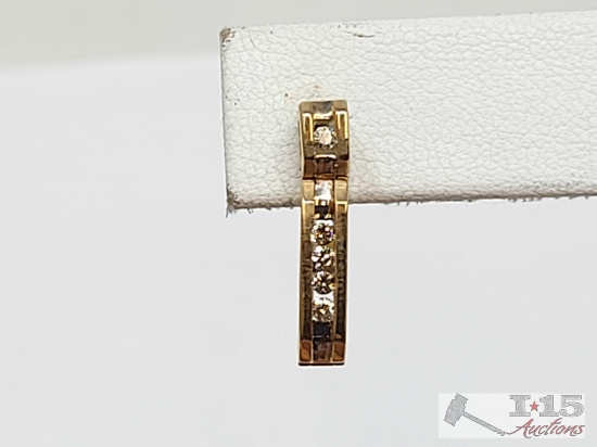 14k Diamond Earring, 1.49g