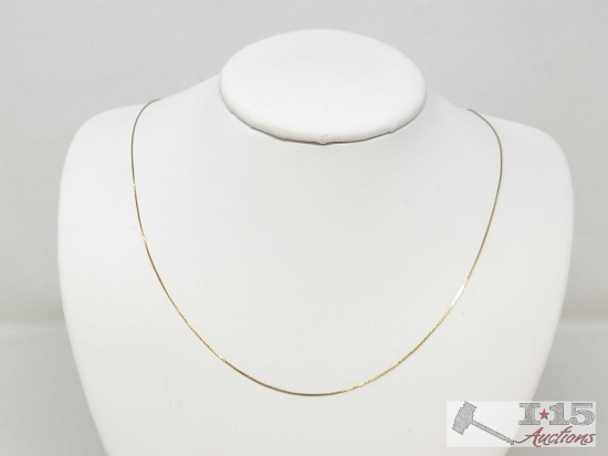 14k Gold Chain Necklace 1.35g