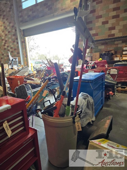 Trash can With Tools