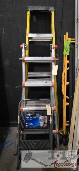 2 Ladders 1 Step Stool