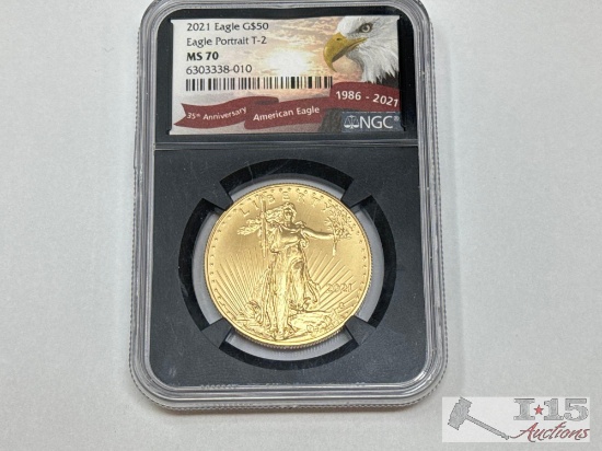 2021 $50 Liberty American Eagle Gold Coin