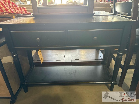 black dresser 2 drawers