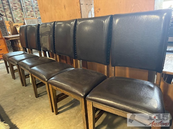6 black house chairs