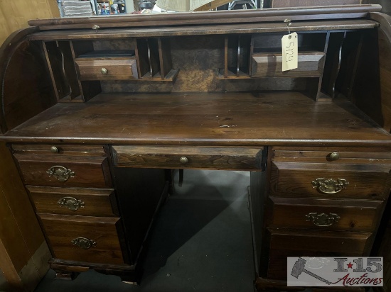 vintage roll top desk
