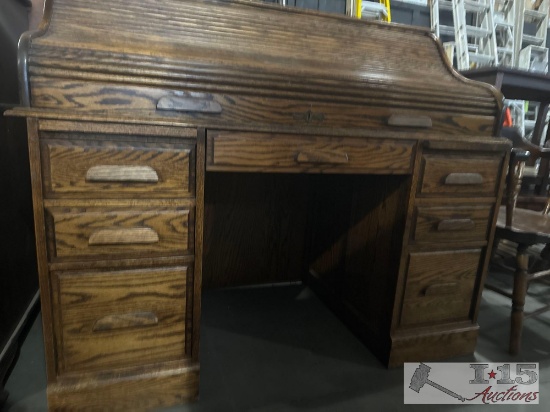 Vintage roll top desk