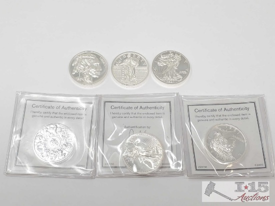 6 Silver Coins