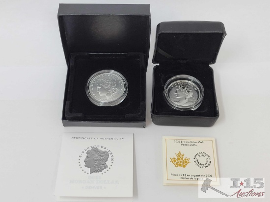 (2) 2021 & 2022 Silver Coins