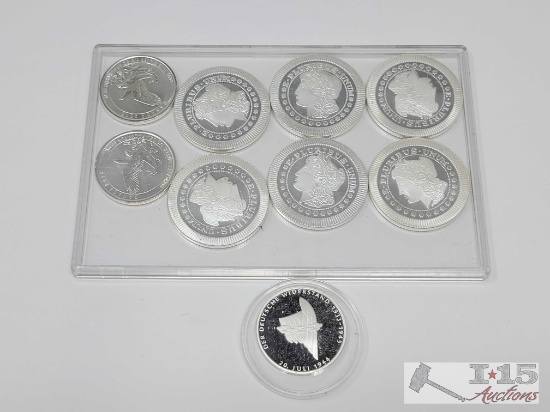 (9) Silver Coins