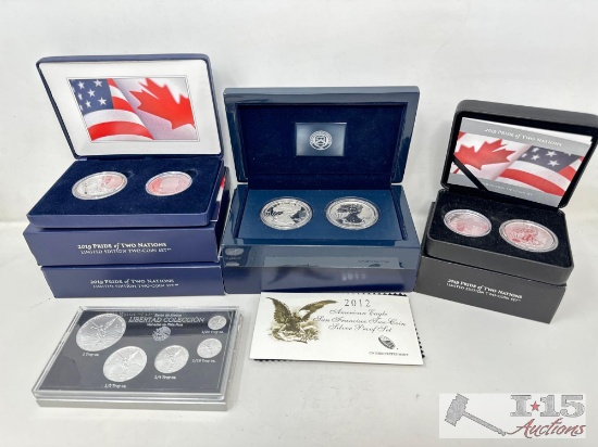 (5) United States Mints Sets & Mexico Libertad Collection Set