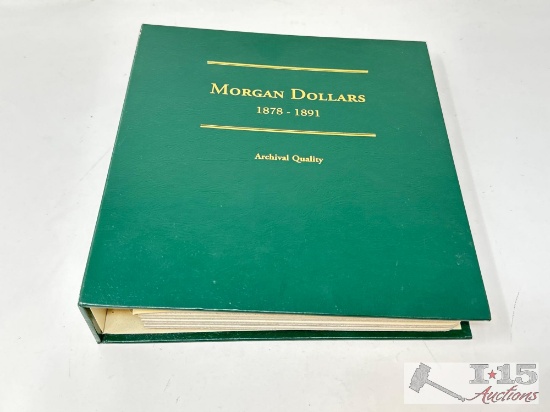 1878-1891 Morgan Silver Dollars Album Set
