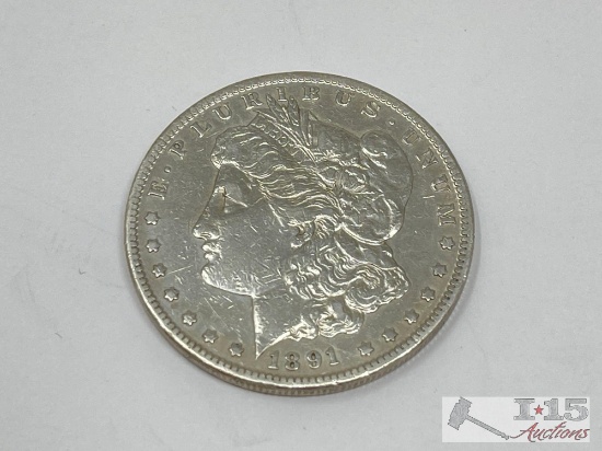 1891 Morgan Silver Dollar