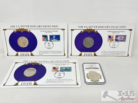 1922-1926 Peace Silver Dollar Collection & 1921 Morgan Silver Dollar