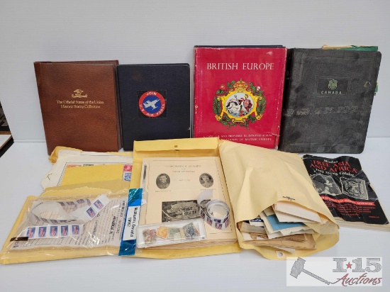 (4) Binder Stamp Collection