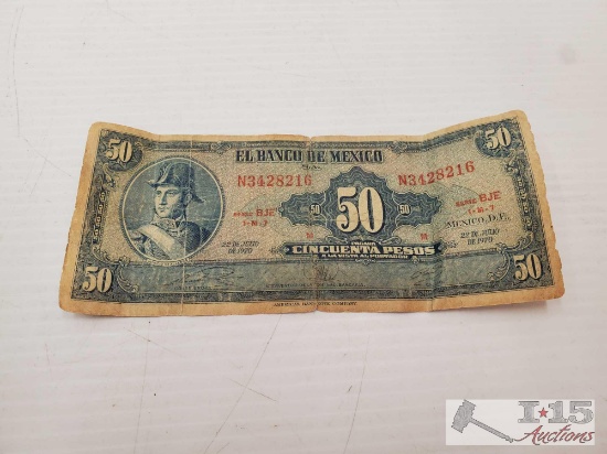 El Banco De Mexico Bank Note