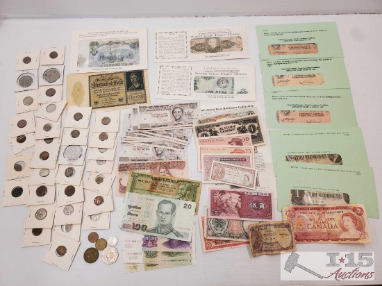 Bank Notes And Coins