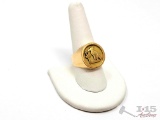 18k Gold Ring, 10g