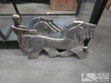 Greek Chariot Sculpture