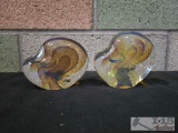 (2) Decorative Paperweights