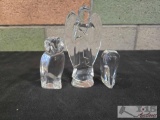 (3) Baccarat Crystal Paperweights