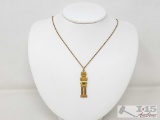 18k Gold Necklace, 14g
