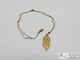 18k Pendent with 10k Chain, 3.65g