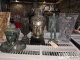 Artwork and Crystal Vase