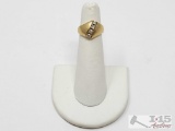 14K Gold Diamond Ring, 3.51g