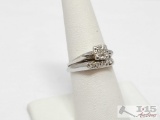 14k Diamond Ring, 4g