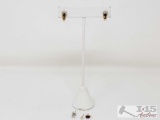 14k Diamond Earrings, 3g