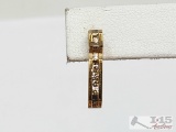 14k Diamond Earring, 1.49g