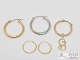 14k Gold Hoop Earrings 1.63g