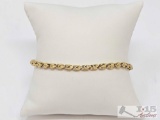 14k Gold Bracelet, 6.2g