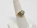 14k Gold Flower Ring, 2.71g