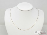 14k Gold Chain Necklace 1.35g