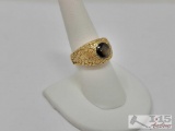 14k Gold Cat Eye Ring, 9.8g