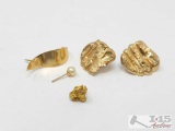 14k Gold Earrings, 3g