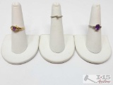 (3) 10k Gold Rings, 5g