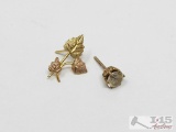 10k Gold Earrings, 1.11g