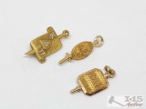 10k Gold Vintage Kappa Alpha/Delta Pins & Pendant, 7.8g