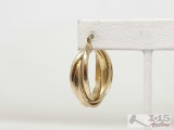 10k Gold Hooped Earring, 7g