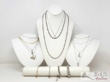 .925 Necklaces, Bracelets, & Earring, 120g