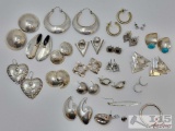 (17) .925 Silver Earrings, 235g