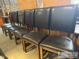 6 black house chairs