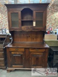 Wood 2 piece cabinet