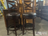 2 wooden chairs