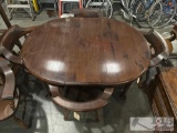 Vintage dining room table with 4 chairs