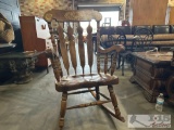 Vintage wood rocking chair