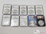 (10) Liberty Silver Eagle Coins